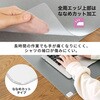 DM-126MW(41335) 斜めカット デスクマット 下敷き付き グレー 半光沢 マウス対応 軟質 PLUS(プラス)[文具] 31531544