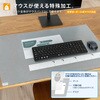 DM-126MW(41335) 斜めカット デスクマット 下敷き付き グレー 半光沢 マウス対応 軟質 PLUS(プラス)[文具] 31531544