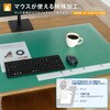 DM-126MW(41339) 斜めカット デスクマット 下敷き付き グリーン 半光沢 マウス対応 軟質 PLUS(プラス)[文具] 31531587