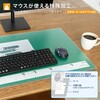 DM-106MW(41340) 斜めカット デスクマット 下敷き付き グリーン 半光沢 マウス対応 軟質 PLUS(プラス)[文具] 31531596