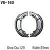 VB-160S ブレーキシュー スプリング付き Vesrah 31580185