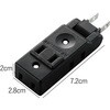 AVT-M01-24BK 電源タップ コンセント 4個口 2P 小型 スイングプラグ RoHS コンパクト トリプルタップ 分配タップ エレコム 31595139