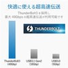 DST-TB301SV �h�b�L���O�X�e�[�V���� Type-C�ڑ� ThunderBolt3�Ή� AC�A�_�v�^�t�� �V���o�[ �G���R�� 31900883