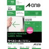 ラベルシールレーザープリンタ専用 マット紙ラベル 再生紙タイプ エーワン(ラベル)