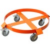 円形ドラム缶台車 スチール製 TPR車輪 ステップストッパー搭載 モノタロウ