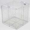 小 ステンレス角型洗浄カゴ(持ち手付き) 三和化研工業 33467901