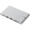 DST-C05WH USBハブ ドッキングステーション PD対応 Type-C接続 HDMI VGA LAN SD 軽量 スリム ケーブル収納 マルチハブ エレコム 33659703
