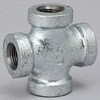 クロス 可鍛鋳鉄製管継手 (白) 桑名金属工業