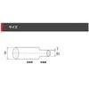 SZF2-80.0W 収縮チューブ(白) デンカエレクトロン 65501686