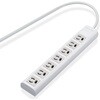 T-Y055NDA 延長コード 電源タップ用 3P 7個口 マグネット付 3P→2P変換アダプタ付 エレコム 34693714