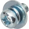 (+)ナベ頭組込みP3(SW、W付)(三価ホワイト) 大阪魂