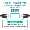 LD-RJ45JJ5Y2 LANケーブル 中継コネクタ RJ45 延長アダプタ エレコム 34929937