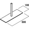 EZパネル用 直アーム用ベース  中央 丸桝産業