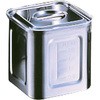 18-8 目盛付深型角キッチンポット AG(赤川器物製作所)