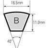 B61 e-POWER Vベルト ラップドノッチドタイプ B形 三ツ星ベルト 36000641