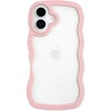 Wavy Case for iPhone 16 (pink)