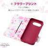 PM-P251PLFUJPND Google Pixel 9a ケース レザー 手帳型 マグネット 衝撃吸収 超軽量 薄型 ワイヤレス充電可 花柄 エレコム 36211108