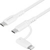 炩^tŒfɋ ϋ10ȏ PD60W[dΉUSB Type-C to Type-C/Lightning 2in1P[u
