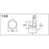 B739-0005 袋ナット  三価白 TRUSCO 37292464