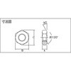 B756-0003 六角ナット三種  三価白 TRUSCO 37292902