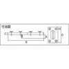 TKB-300S ステンレス丸棒貫抜木扉用 TRUSCO 37295894
