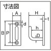 TLEH-8 ステンレスロングアイフック TRUSCO 37297994