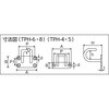 TPH-5 ステンレスワイヤープレートフック TRUSCO 37298064