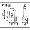 THS-5W ステンレスワリピン式半丸シャックル TRUSCO 37298091