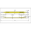 TPS25-50 ポリエステルスリング 両端アイ形 ベルト幅25MMタイプ TRUSCO 37316946