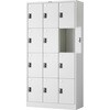 TZWSV-12 亜鉛メッキ鋼板製多人数用ロッカー(内筒交換錠式) TRUSCO 37475910
