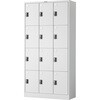 TZWSV-12 亜鉛メッキ鋼板製多人数用ロッカー(内筒交換錠式) TRUSCO 37475910