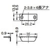 シリンダー錠受座