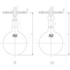 試料採取フラスコ ガラスコック 4206-1000シリーズ 旭製作所