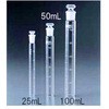 共栓付比色管 白色目盛 COLOR-TUBEシリーズ IWAKI(AGCテクノグラス)