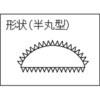 THA300-02-S 鉄工用ヤスリ(木柄付)半丸型 TRUSCO 39269406