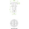 TPR2032-BK 樹脂製プッシュリベット TRUSCO 39272389