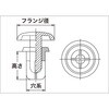 TPR3555-BK 樹脂製プッシュリベット TRUSCO 39274857