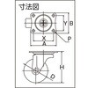 TYGE-25 プレート式キャスター TYGシリーズ(エラストマー車)自在 TRUSCO 39274008