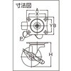 TYGEB-38 プレート式キャスター TYGシリーズ(エラストマー車)自在ストッパー付 TRUSCO 39274069