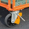 TWRJB-150RSP ブレーキサインプレート式キャスター(プレス製ゴム車)台車用 TRUSCO 39287484