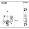 CVC6-10 押し込み型固定具 ケーブル用クランプ TRUSCO 39294773