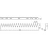 TFG-500-1L 忍び返し(ステンレス) TRUSCO 39301859