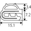 SWP-13-2M-GY シリコーン製ワンタッチガスケット TRUSCO 39302288