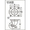 TYHSN-50 プレート式低床式重荷重用キャスター TYHSシリーズ(ナイロン車)自在 TRUSCO 39306533