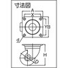 TYHSN-65 プレート式低床式重荷重用キャスター TYHSシリーズ(ナイロン車)自在 TRUSCO 39306549