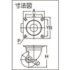 TYHSU-50 プレート式低床式重荷重用キャスター TYHSシリーズ(アルミホイールウレタン車)自在 TRUSCO 39306628