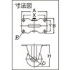 TYHSUK-50 プレート式低床式重荷重用キャスター TYHSシリーズ(アルミホイールウレタン車)固定 TRUSCO 39306689
