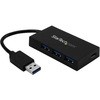 4ポートUSB 3.0ハブ USB A - 3x USB A / 1x USB-C 電源アダプタ付属 StarTech.com