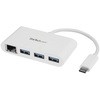 3ポートUSB 3.0ハブ ギガビット有線LANアダプタ搭載 USB Type-C接続 USB 3.0ハブ搭載有線LANアダプタ StarTech.com