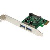 USB 3.0 2ポート増設PCI Expressインターフェースカード UASP対応 2x USB 3.0 5Gbps 拡張用PCIe接続ボード SATA電源端子付き StarTech.com